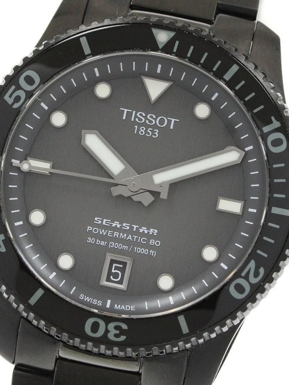 TISSOT Sea star 1000 T120.807.33.051.00 Date gray Dial Automatic Men's